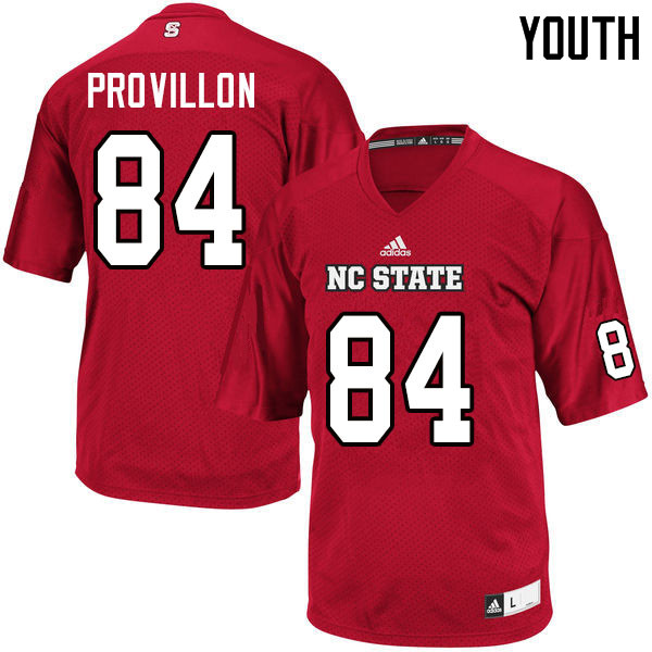 Youth #84 Jasiah Provillon NC State Wolfpack College Football Jerseys Sale-Red